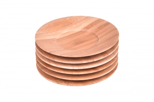 Gizia 6’lı Yuvarlak Çay Tabağı