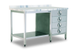 TMB S - Mermer Tablalı Tezgah/Alt  Tablalı/4 Çekmeceli